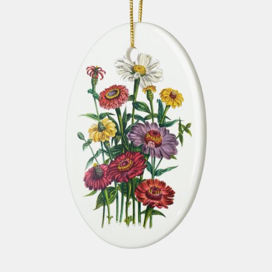Zinnias Keramikornament (Links)