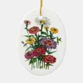 Zinnias Keramikornament (Vorne)