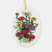 Zinnias Keramikornament (Hinten)