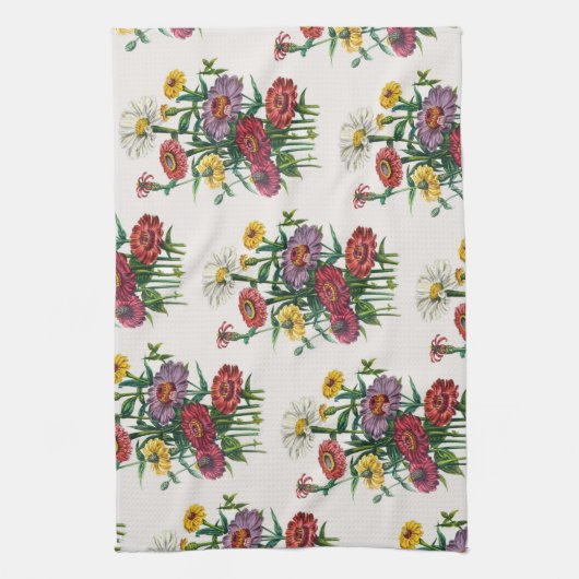Zinnias Küchentuch (Vertikal)