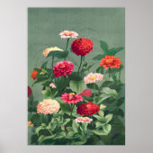 Zinnias Poster (Vorne)