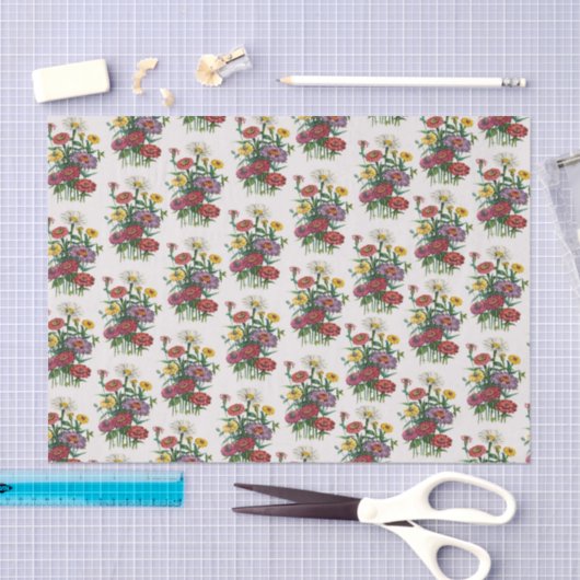 Zinnias Seidenpapier (Handwerk)