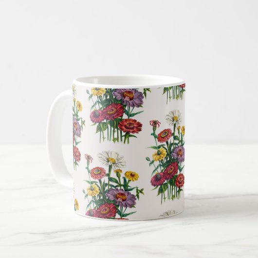 Zinnias Tasse (Vorderseite Links)