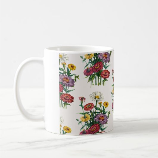 Zinnias Tasse (Links)