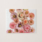 Zinnien-Kollage Puzzle (Horizontal)