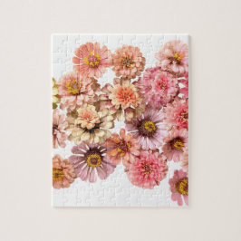 Zinnien-Kollage Puzzle