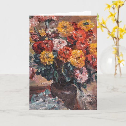 Zinnien | Lovis Corinth Karte (Gelbe Blume)
