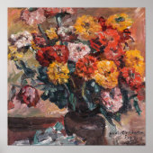 Zinnien | Lovis Corinth Poster (Vorne)