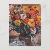 Zinnien | Lovis Corinth Postkarte (Vorderseite)
