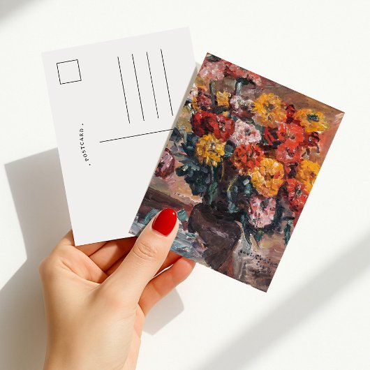 Zinnien | Lovis Corinth Postkarte