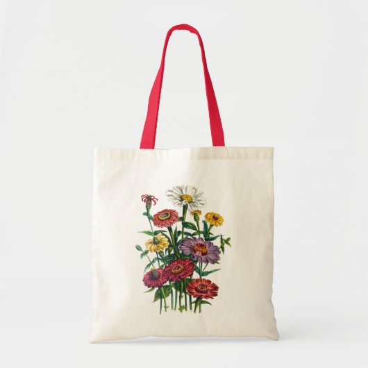 Zinnien Tragetasche (Vorne)