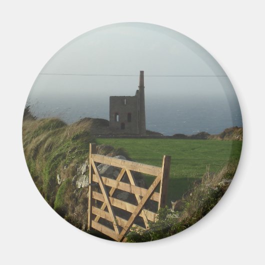 Zinnmine Cornwall Magnet (Vorne)