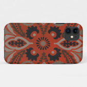 Zinnober Suzani II Case-Mate iPhone Hülle (Rückseite (Horizontal))