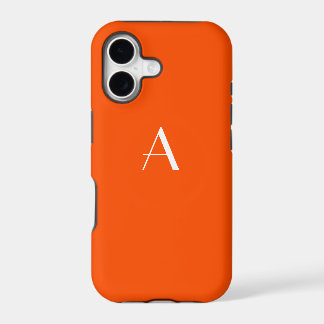 Zinnoberrotes Monogramm iPhone 5 Hülle