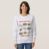 ZinnsARDINES denken Sie daran, wenn Sie essen ... Sweatshirt (Vorne ganz)