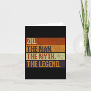 Zio der Mann, der Mythos der Legende lustige Retro Karte