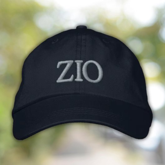 Zio Embroidered Cap - Gift for Italian Uncle Bestickte Baseballkappe