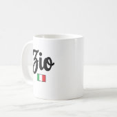 Zio Italian Flag Tasse - Onkel (Vorderseite Links)