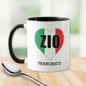 ZIO Italian Uncle Flag Herz Tasse