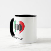 ZIO Italian Uncle Flag Herz Tasse (Vorderseite Links)