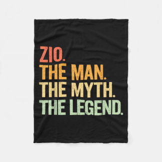 Zio Man Myth Legend Retro Artwork Fleecedecke