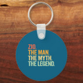 Zio Man Myth Legend Retro Schlüsselanhänger (Vorderseite)