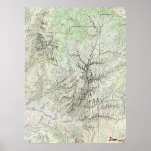 Zion: A Portrait (map) Poster