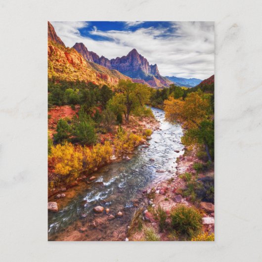 Zion Autumn Splendor Postkarte (Vorderseite)