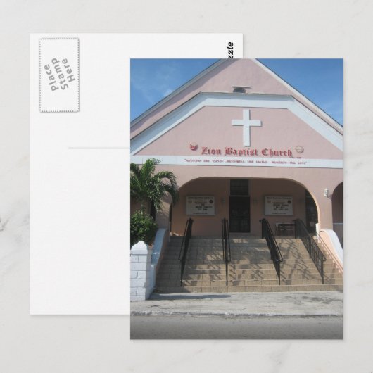 Zion Baptist Kirche Postkarte (Vorne/Hinten)