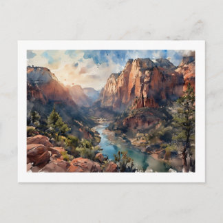 Zion Canyon at Sunrise,  Postkarte