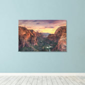 Zion Canyon Nationalpark Leinwanddruck (Insitu (Holzboden))