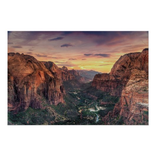 Zion Canyon Nationalpark Poster (Vorderseite)