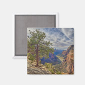 Zion Canyon View von Angels Landing Magnet (Vorderseite/Rückseite)