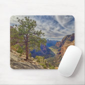 Zion Canyon View von Angels Landing Mousepad (Mit Mouse)