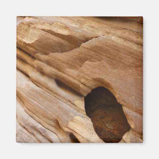 Zion Canyon Wall I Abstrakt Naturfotografie Magnet (Vorne)