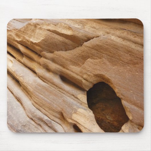 Zion Canyon Wall I Abstrakt Naturfotografie Mousepad (Vorne)