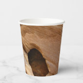 Zion Canyon Wall I Abstrakt Naturfotografie Pappbecher (Rückseite)