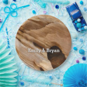 Zion Canyon Wall I Abstrakt Naturfotografie Pappteller (Party)