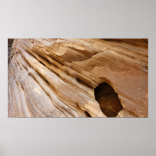 Zion Canyon Wall I Abstrakt Naturfotografie Poster