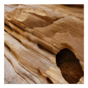 Zion Canyon Wall I Abstrakt Naturfotografie Poster