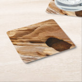 Zion Canyon Wall I Abstrakt Naturfotografie Rechteckiger Pappuntersetzer (angewinkelt)