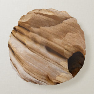 Zion Canyon Wall I Abstrakt Naturfotografie Rundes Kissen