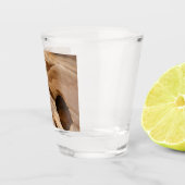 Zion Canyon Wall I Abstrakt Naturfotografie Schnapsglas (Rechts)