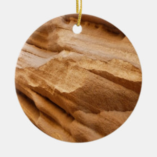 Zion Canyon Wall II Red Rock Abstrakte Fotografie Keramik Ornament