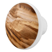 Zion Canyon Wall II Red Rock Abstrakte Fotografie Keramikknauf (Rechts)