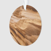 Zion Canyon Wall II Red Rock Abstrakte Fotografie Ornament (Vorderseite)