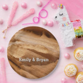 Zion Canyon Wall II Red Rock Abstrakte Fotografie Pappteller (Party)