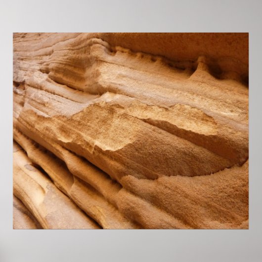 Zion Canyon Wall II Red Rock Abstrakte Fotografie Poster (Vorne)