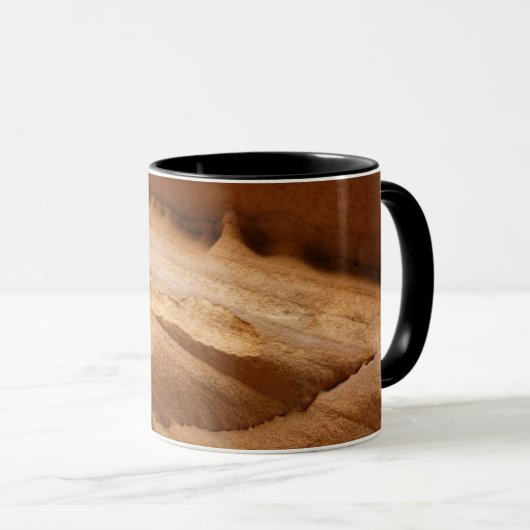 Zion Canyon Wall II Red Rock Abstrakte Fotografie Tasse (VorderseiteRechts)