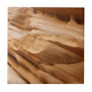 Zion Canyon Wand II Rote Fels-Abstrakte Fotografie Fliese